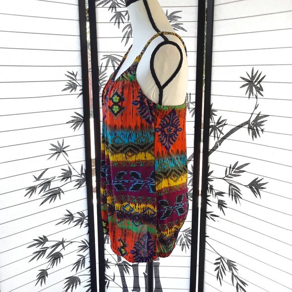 Forever 21 Tie Dye Braided Strap Open Back Top - Picture 6 of 11